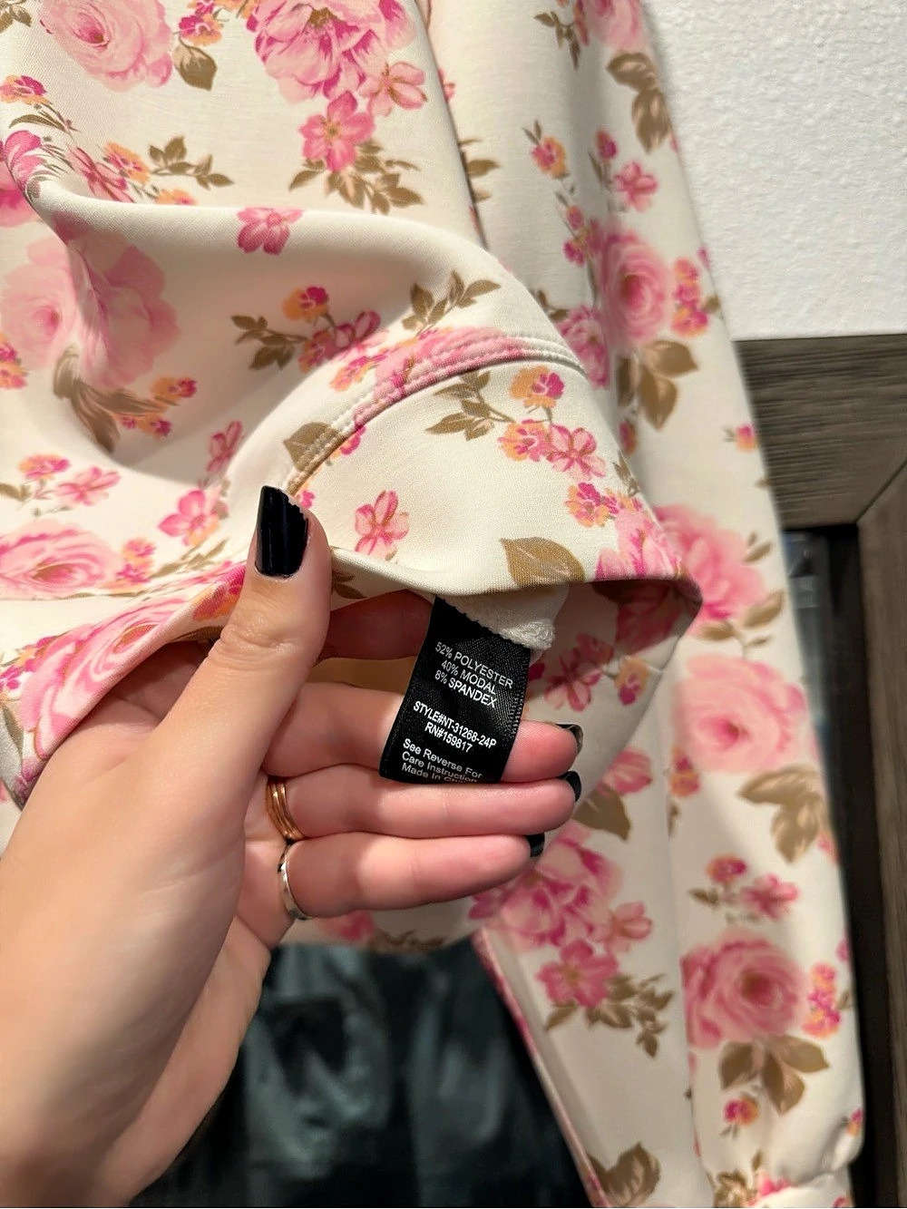 AS Revival Floral Supersoft Crew Pullover Sweatshirt M NWOT - Picture 5 of 6